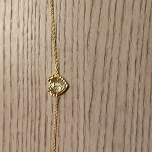 J letter gold enamel bracelet new